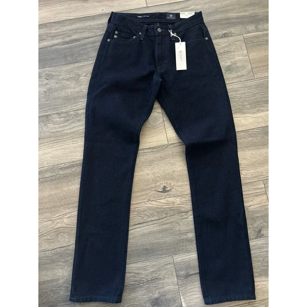AG Adriano Goldschmied Men’s NWT Everett Slim Straight Jeans size 28/32 NWT Dark